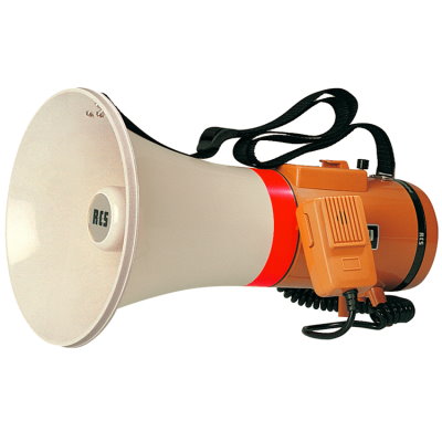 Professionelle Megafon / mit Sirene und LED-Leuchten : : Sport &  Freizeit
